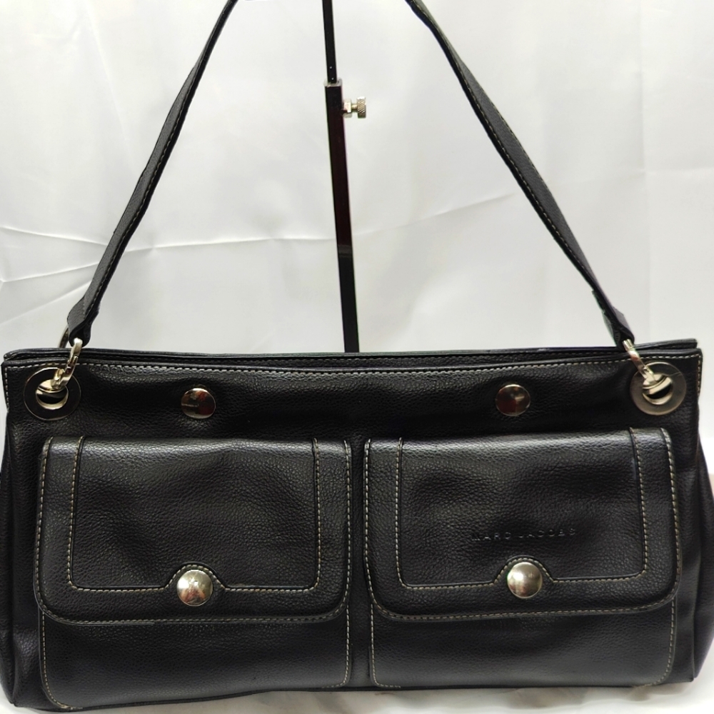 Marc Jacobs black and silver shoulder bag